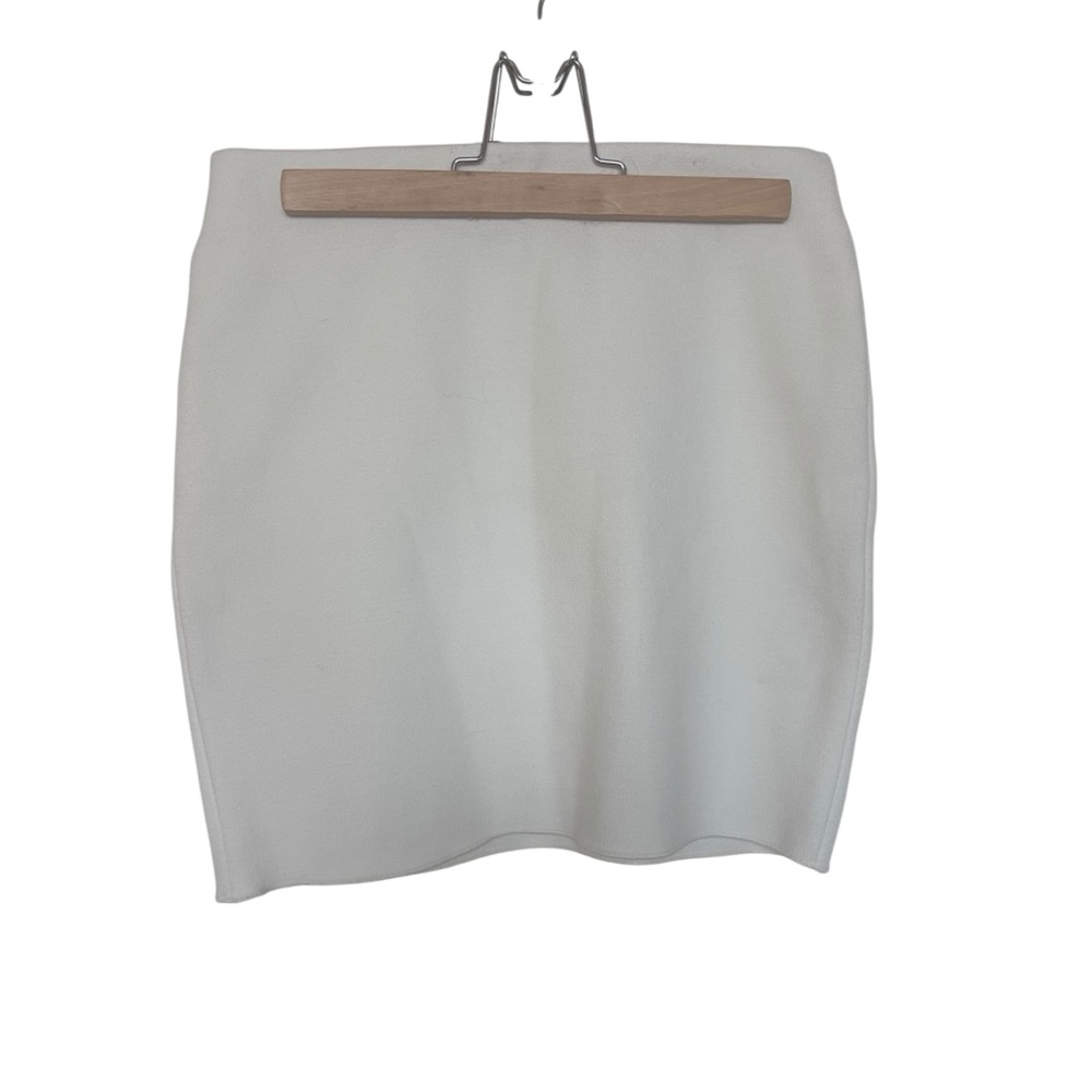 NWT ZARA White Textured Bodycon Mini Skit | S